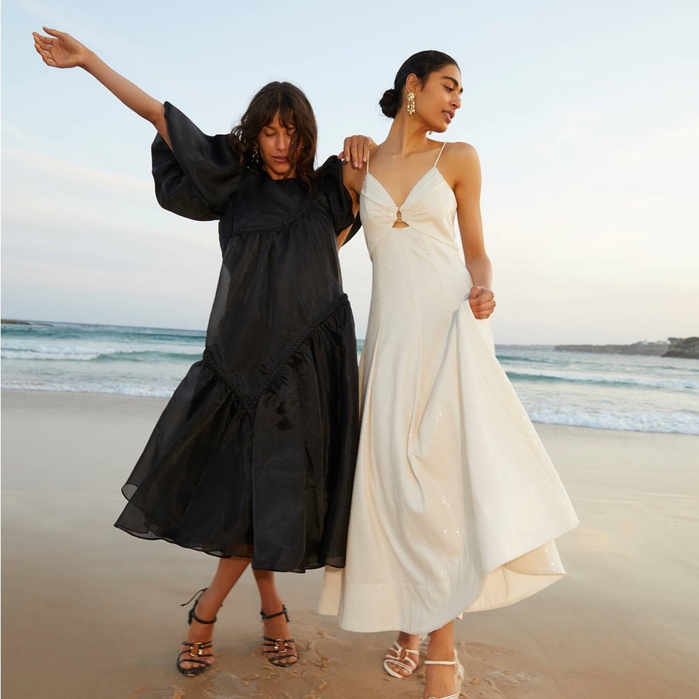 Aje Cream Midi Dress - Picture 6 of 8